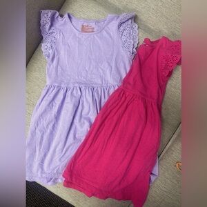 Girls Flutter Sleeve Dresses size 6/7